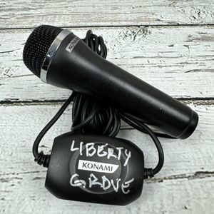 Konami Microphone Black Logitech Wired Karaoke Mic‎